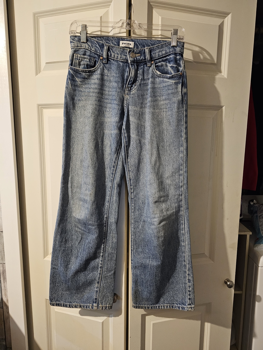 RELAXED FIT Light Blue Wide-Leg Jeans for Juinors